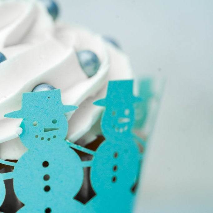 Vanilla Snowman Cupcakes-Bakell®