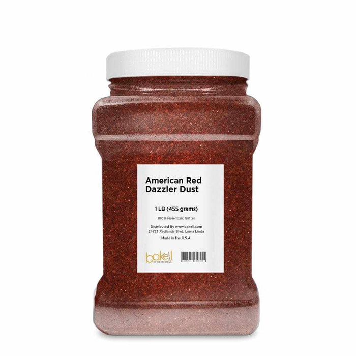 American Red Dazzler Dust | Edible Red Non-Toxic Glitter | Bakell