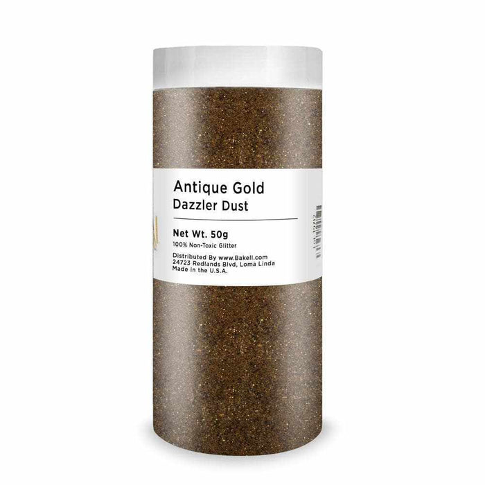 Antique Gold Edible Dazzler Dust | Gold Decorating Glitter | Bakell