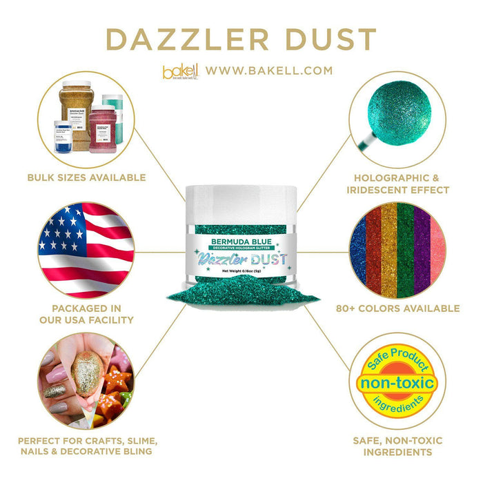 Buy Bermuda Blue Decorating Dazzler Dust | Bakell