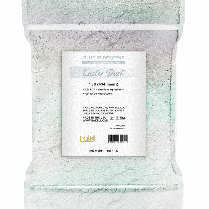 Blue Iridescent Luster Dust Pearlized  Powder | Bakell