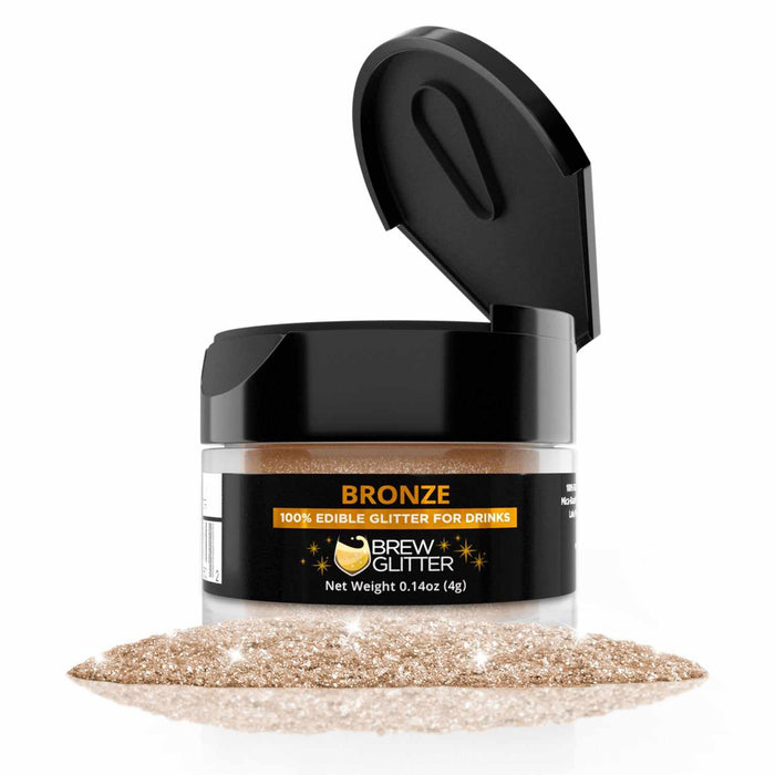 Bronze Glitter for Coffee, Cappuccinos & Lattes | Bakell.com