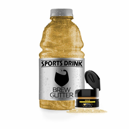 Gold Brew Glitter for Sports & Energy Drinks | Bakell