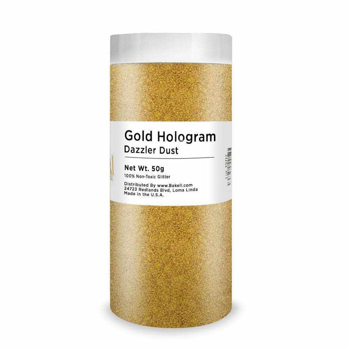 Gold Hologram Dazzler Dust | Trendy Edible Hologram Gold Dust | Bakell