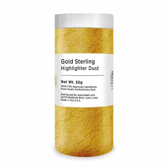 Gold Highlighter Metallic Luster Dust | FDA & Kosher Pareve | Bakell.com