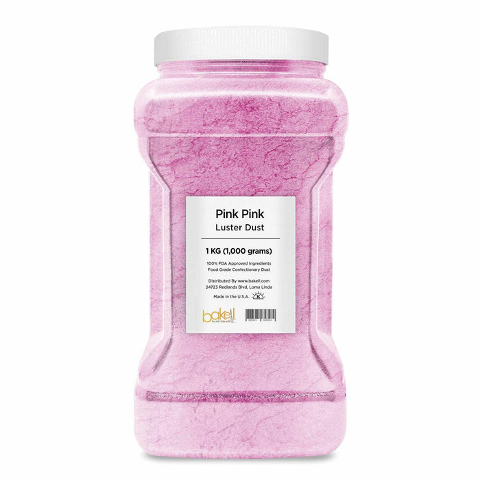 Pink Pink Luster Dust | 100% Edible & Kosher Pareve | Wholesale | Bakell.com