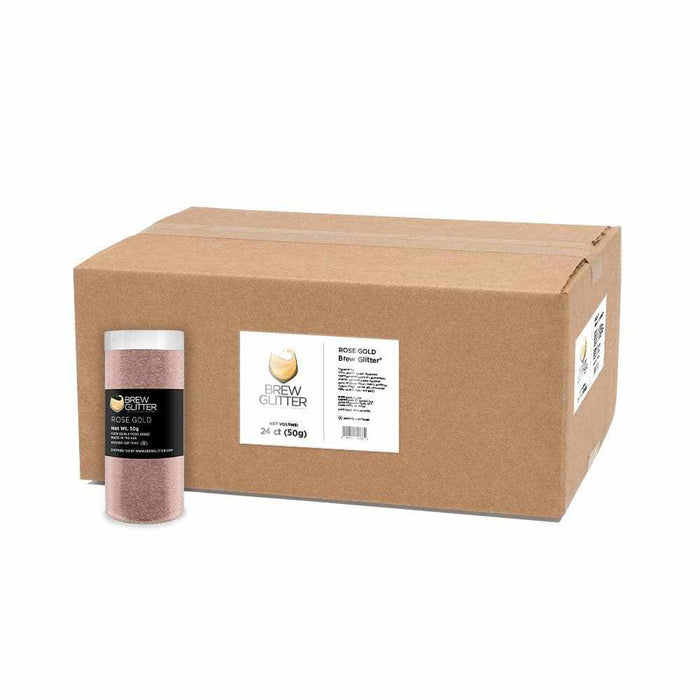 Buy 4g Rose Gogld Brew Glitter Wholesale by the Case | Bakell