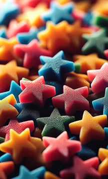 star sprinkles decorations for food