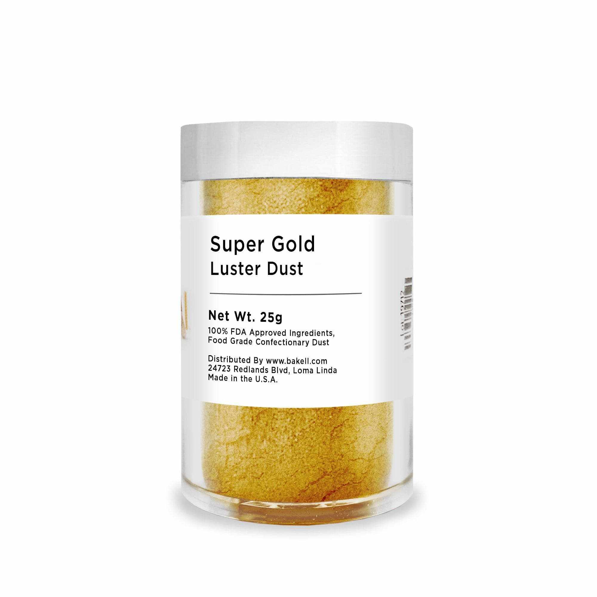Super Gold Luster Dust | Voted #1 FDA Approved Glitter | Bakell.com