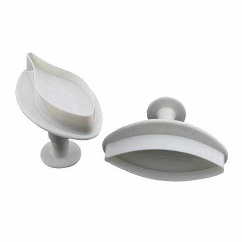 2 PC Set Lily Flower Sugarcraft Plunger Pop-out Cutters | Bakell