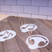 3 PC Music Notes and Headphones Cupcake Stencil Set | Bakell