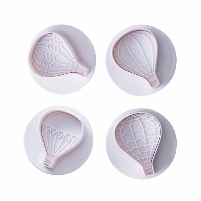 4 PC Hot Air Balloon Impression Plunger Cutters | Bakell.com