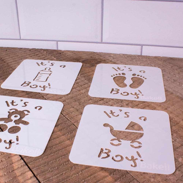 Buy Baby Shower "It's a Boy" Cookie Stencils | Bakell.com