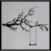 5x5 Branch with Swing Pattern Print Stencil | Bakell