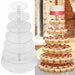 7 Tier Acrylic Round Cake Cupcake Stand Tower | Bakell