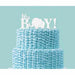 All White "It's a Boy" Baby Shower Acrylic Cake Topper | Bakell