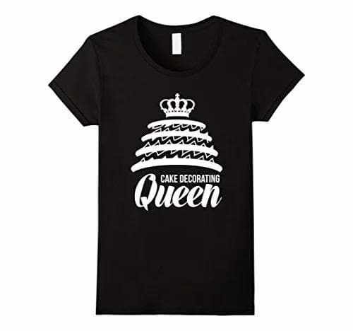 Cake Decorating Queen Tee Shirt - Black | Bakell.com