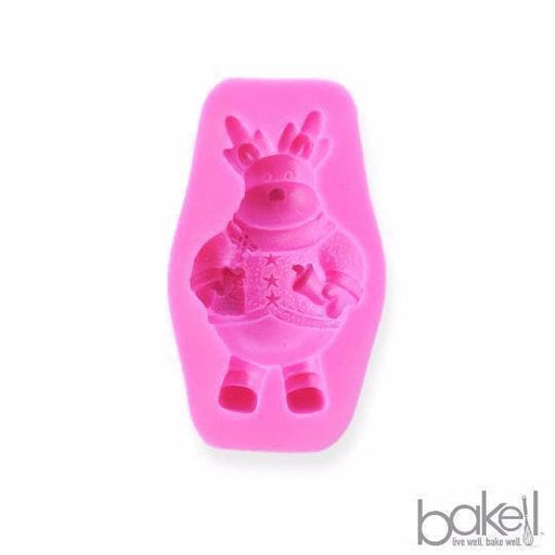 Bakell™ Christmas Reindeer holding bell Silicone Mold | Bakell.com