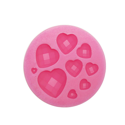 Geode Hearts Silicone Mold - Bakell.com