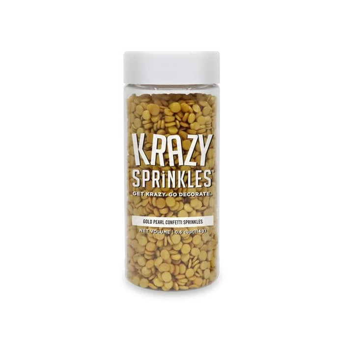 Gold Pearl Confetti Sprinkles-Krazy Sprinkles_HalfCup_Google Feed-bakell