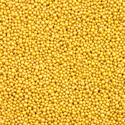 Gold Pearl Mini Sprinkle Beads-Krazy Sprinkles_HalfCup_Google Feed-bakell
