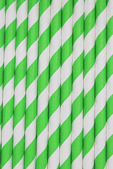 Green & White Candy Cane Stripe Cake Pop Party Straws | Bulk Sizes-Cake Pop Straws_Bulk-bakell