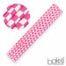 Pink and White Checker Print Cake Pop Party Straws-Cake Pop Straws-bakell