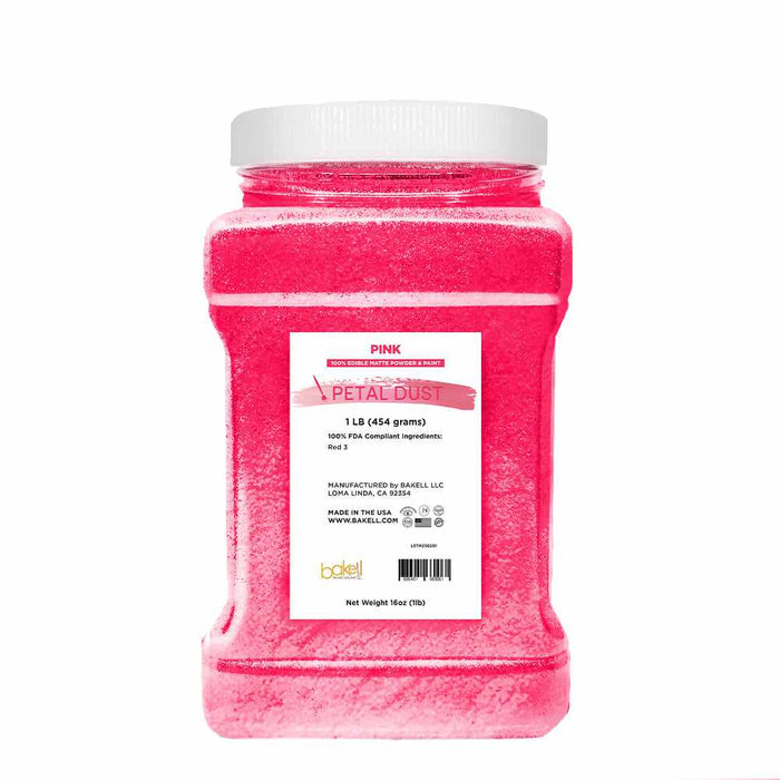 Front view of Pink Food Coloring in 1 pound container. | bakell.com