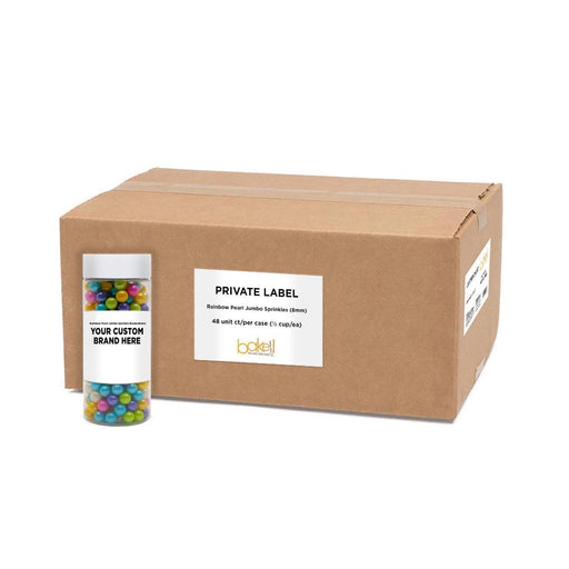 Rainbow Pearl 8mm Beads Sprinkles | Private Label  (48 units per/case) | Bakell
