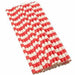 Red and White Stripes Cake Pop Party Straws-Cake Pop Straws-bakell