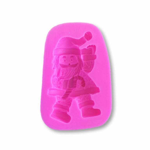 Santa with Candy Cane Silicone Mold | Bakell.com