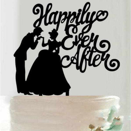 Silhouette Happily Ever After Wedding Cake Topper | Bakell