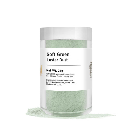 Soft Green Luster Dust | 100% Edible & Kosher Pareve | Wholesale | Bakell.com