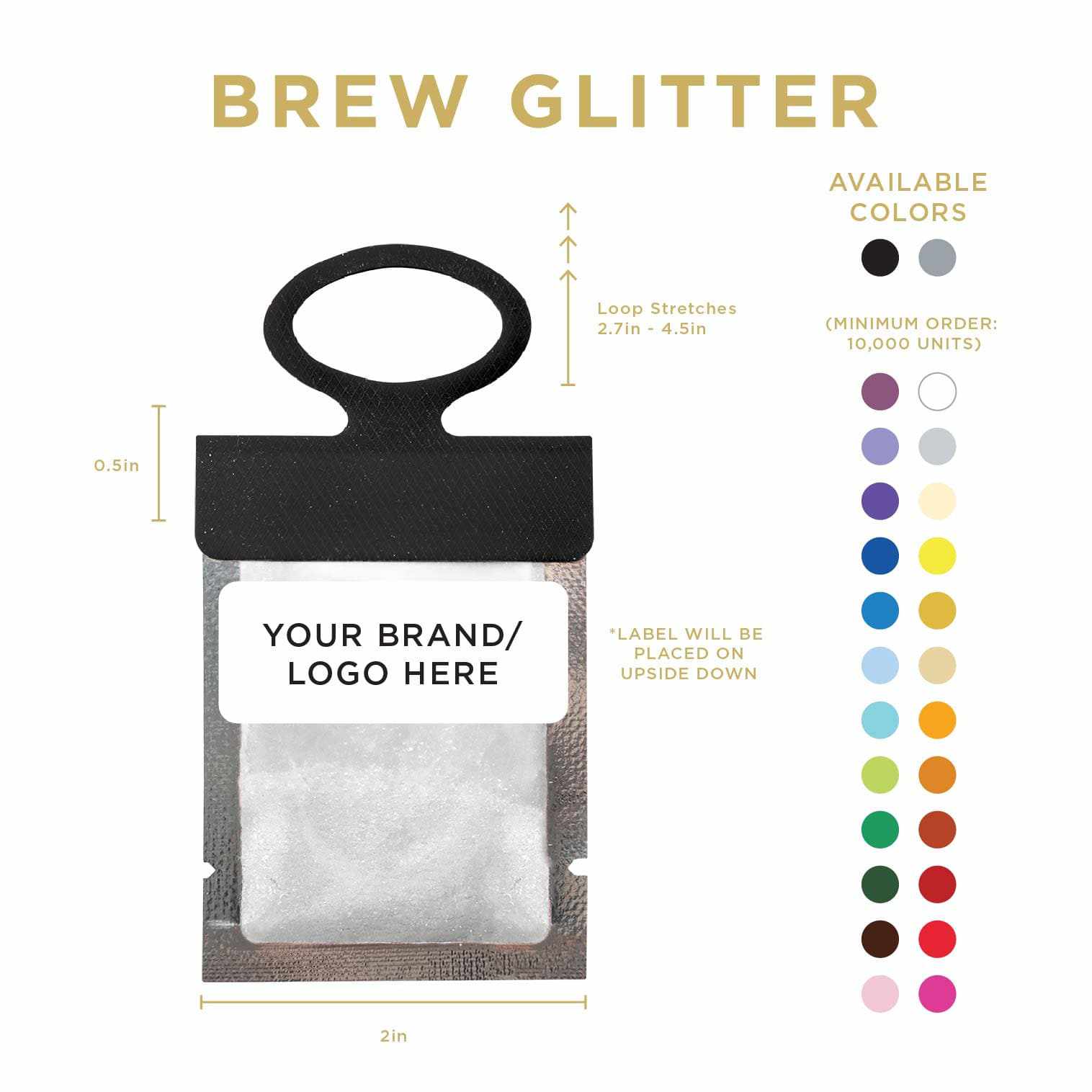 White Brew Glitter Necker | Private Label | Bakell