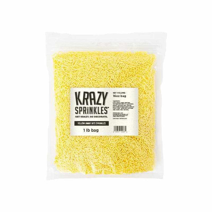 Yellow Jimmies Sprinkles by Krazy Sprinkles® | #1 brand for sprinkles