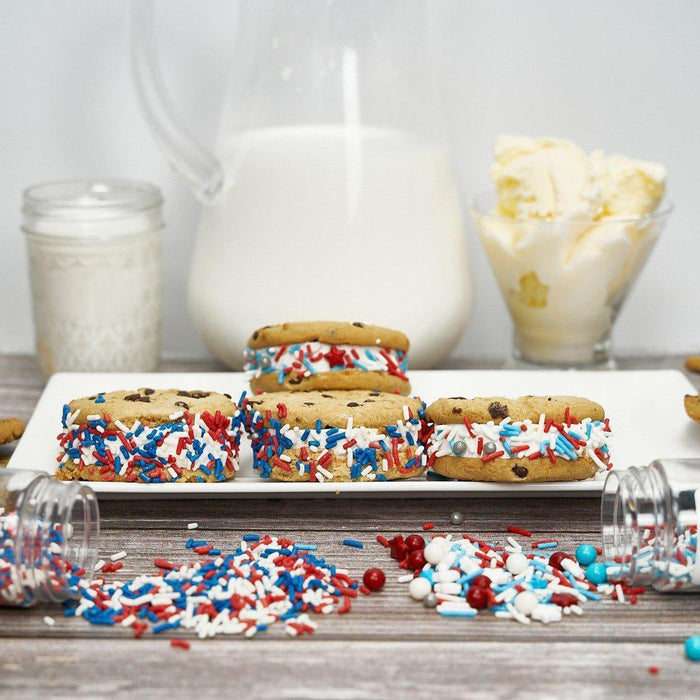 4th of July Celebration Ice Cream Cookie Sandwiches-Bakell®