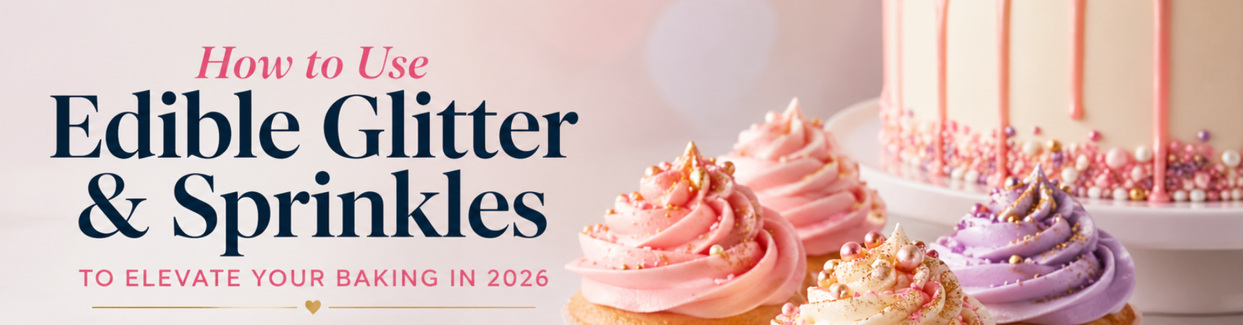 How to Use Edible Glitter & Sprinkles in Baking (2026 Guide)-Bakell®