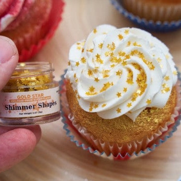 Labor Day Shimmer Shapes Cupcakes-Bakell®