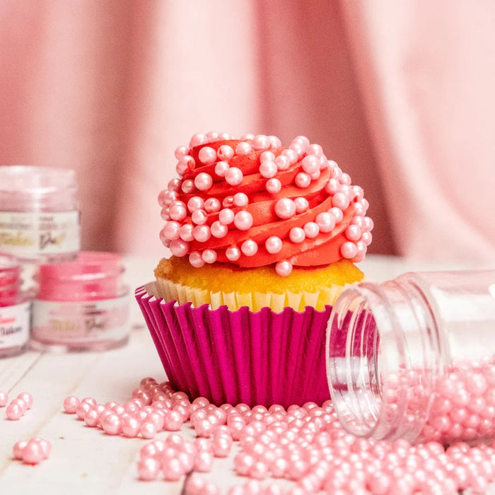 Valentines Day Cupcakes - Rose champagne cupcakes