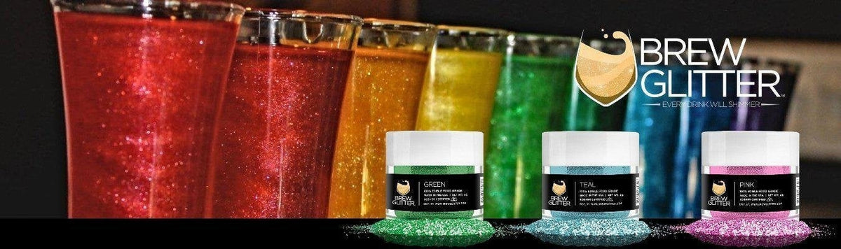 Green Edible Glitter Dust for Drinks, Brew Glitter®