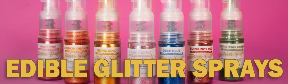 edible glitter, spray glitter colouring