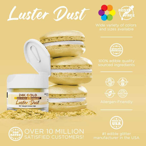 24K Gold Luster Dust Bulk Size-Bulk_Luster Dust-bakell