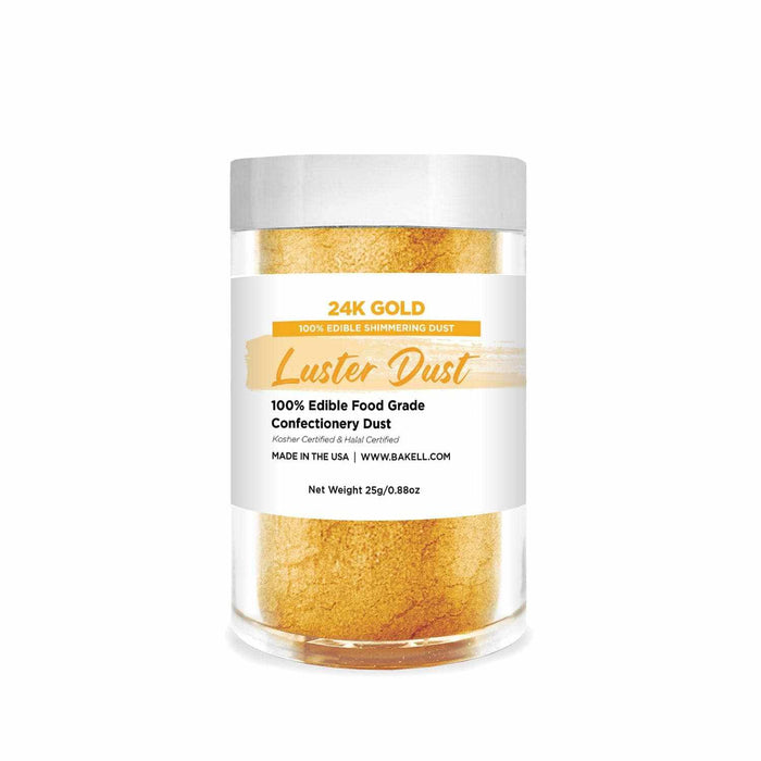 24K Gold Edible Luster Dust | 100% Dessert Glitter  | Bakell.com