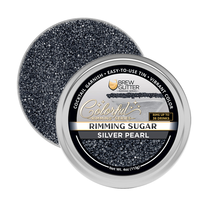 Silver Pearl Rimming Sugar | Bulk Sizes