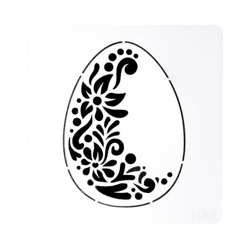 3x3 Floral Easter Egg Stencil | Bakell®-Stencils-bakell