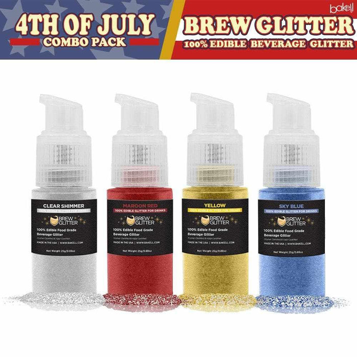 4th of July Brew Glitter Spray Pump Combo Pack Collection B (4 PC SET)-Brew Glitter Pump_Pack-bakell