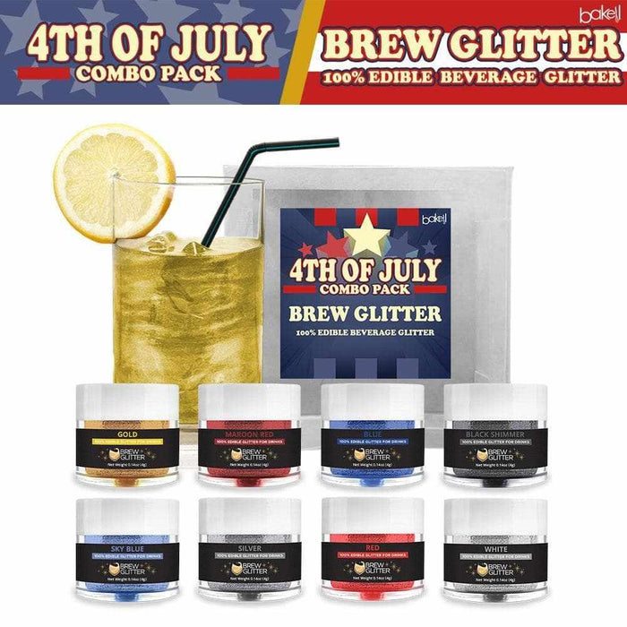 4th of July Edible Glitter Brew Glitter Combo Pack Collection A (8 PC SET)-Brew Glitter_Pack-bakell