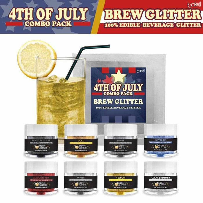 4th of July Edible Glitter Brew Glitter Combo Pack Collection B (8 PC SET)-Brew Glitter_Pack-bakell