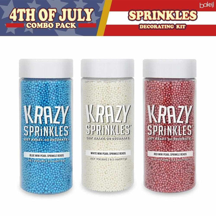 4th of July 3 PC Krazy Sprinkles Combo Pack Collection A | Bakell