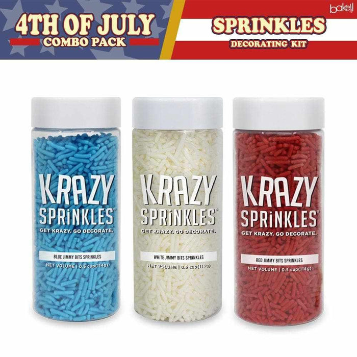 4th of July 3 PC Krazy Sprinkles Combo Pack Collection B | Bakell